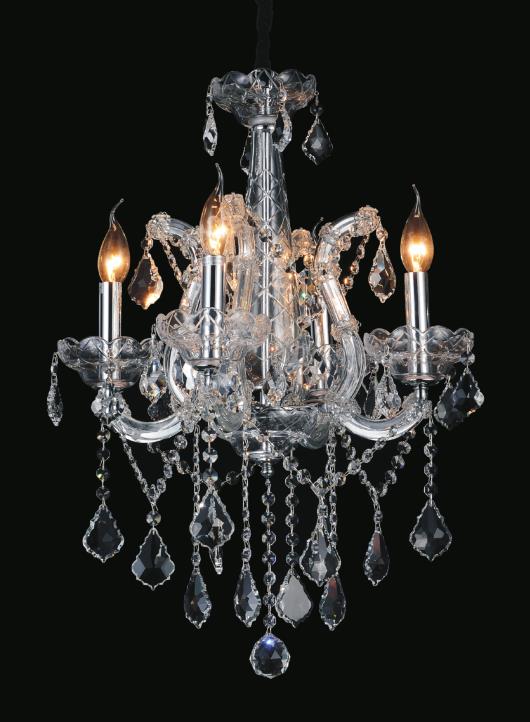 Maria Theresa - III 4 Light Chandelier - Chrome