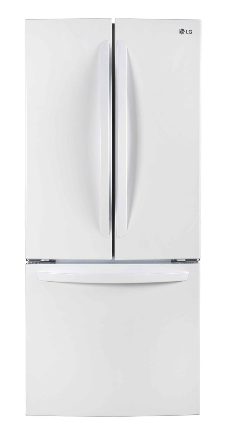 LG 30" White French Door Refrigerator (22 cu. ft.) - LRFNS2200W