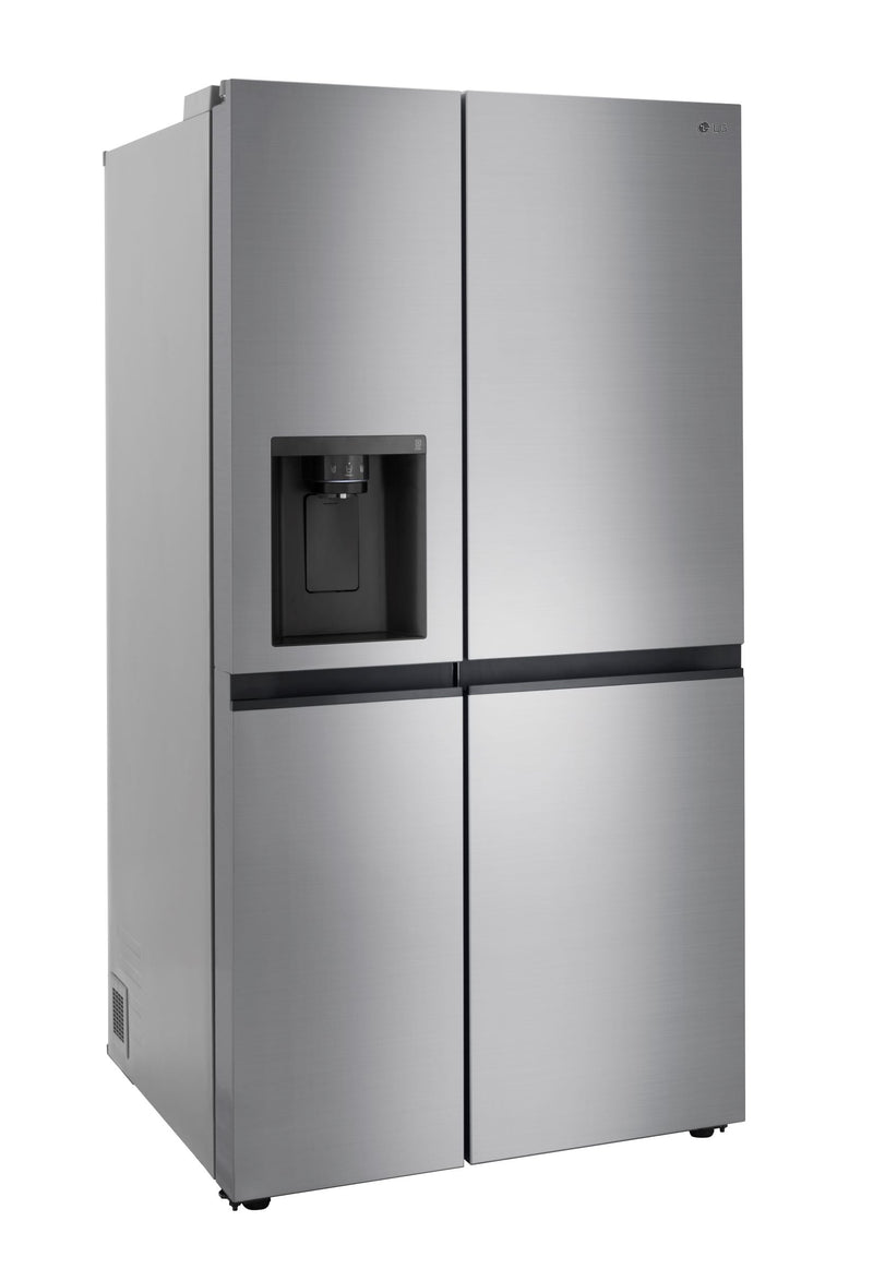 LG Platinum Silver 36" Side by Side Refrigerator with Smooth Touch Dispenser (27 Cu.Ft) - LRSX2706V