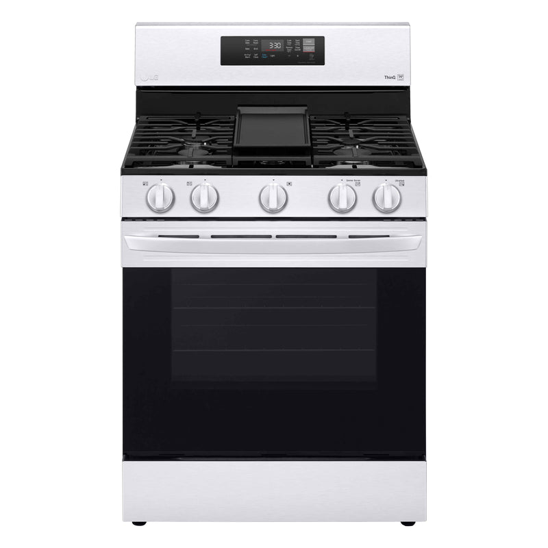 LG Stainless Steel Smart Wi-Fi Enabled Gas ThinQ® Range with Air Fry and Fan Convection (5.8 Cu.Ft.) - LRGL5823S