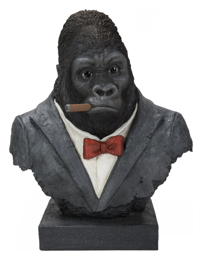 I Am The Boss Gorilla Statue Statue - Black