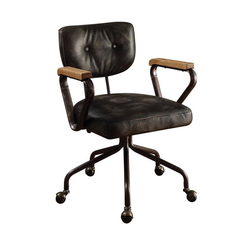 Buo Leather Executive Office Chair - Vintage Black