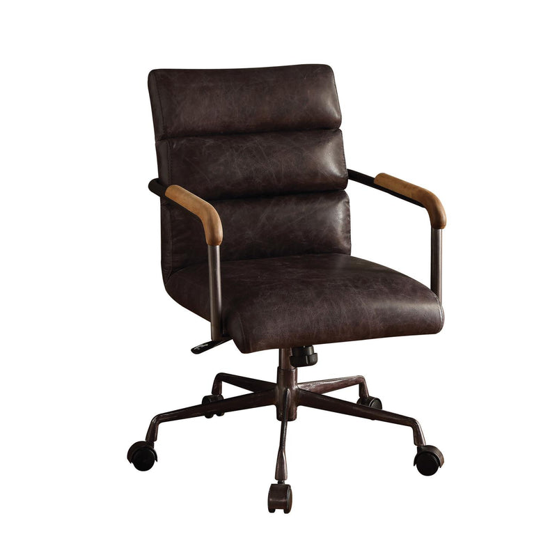 Buo Leather Executive Office Chair - Antique Ebony