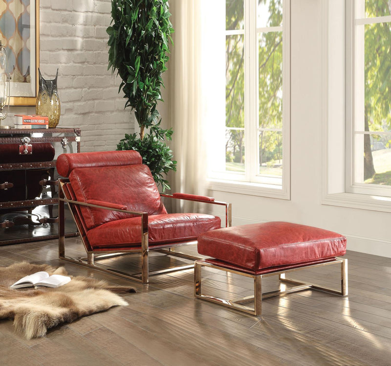 Quiberon Accent Chair - Antique Red