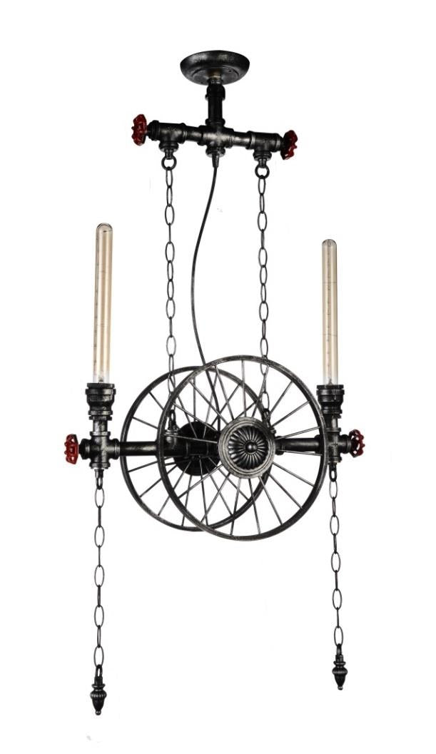 Rio 2 Light Chandelier - Grey