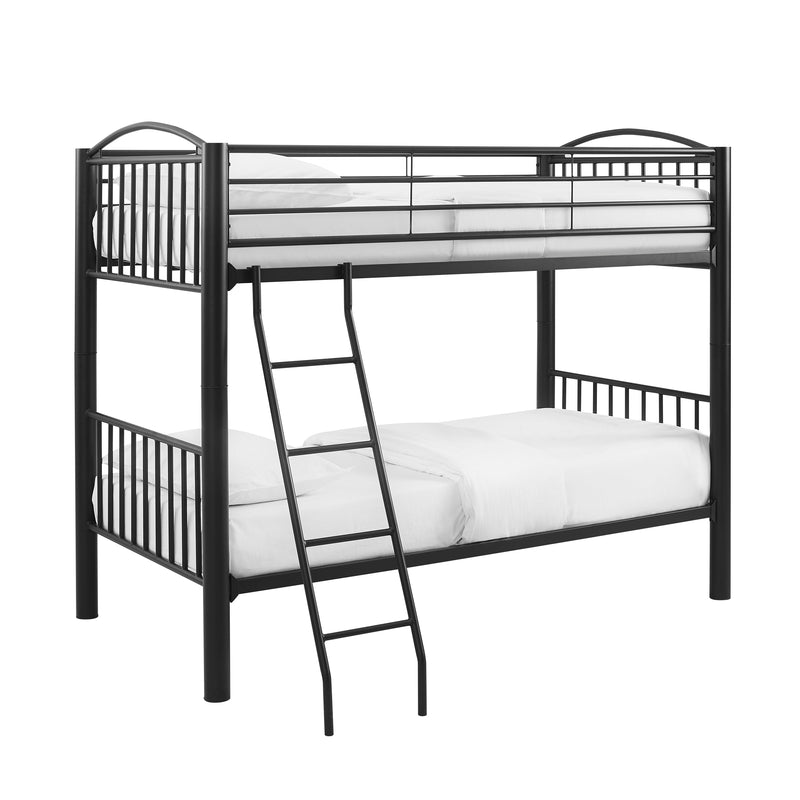 Joto Twin Bunk Bed - Black Matte