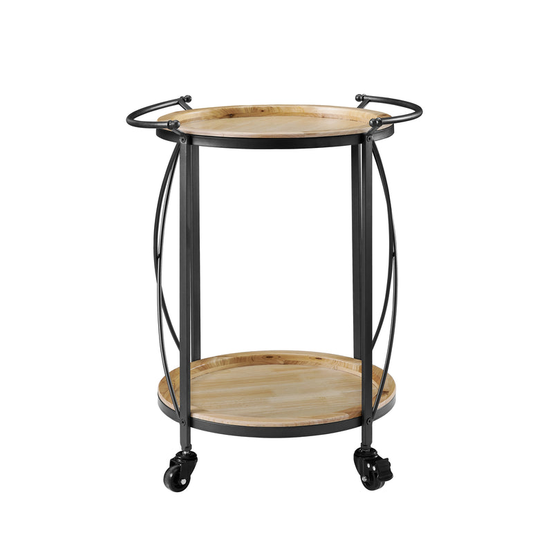 Bartlett Round Bar Cart - Brown