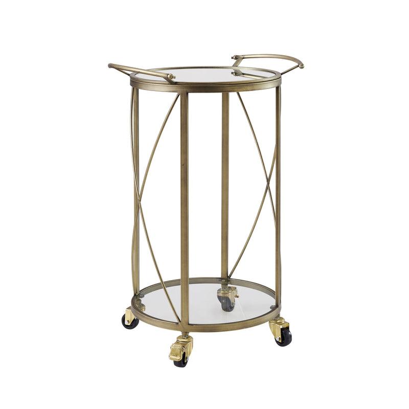Meadow Round Bar Cart - Gold