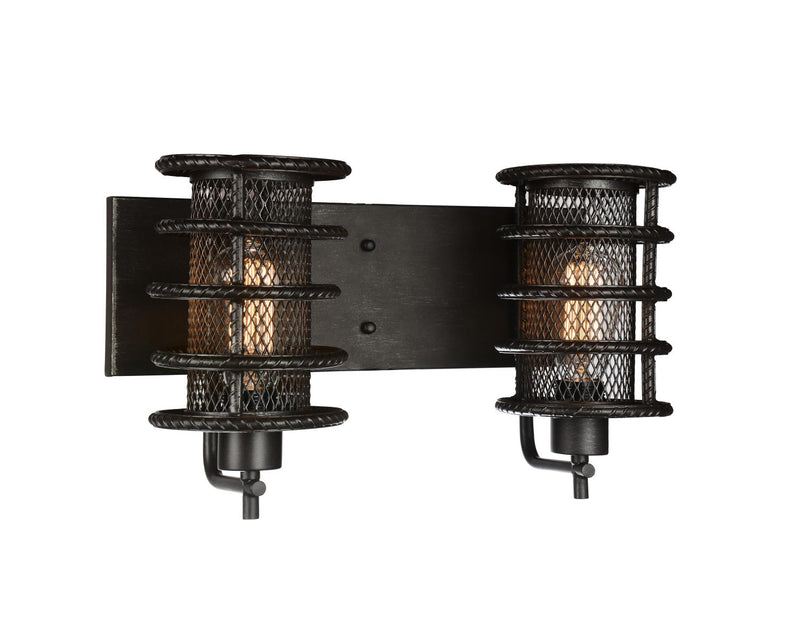 Darya 2 Light Wall Sconce - Brown