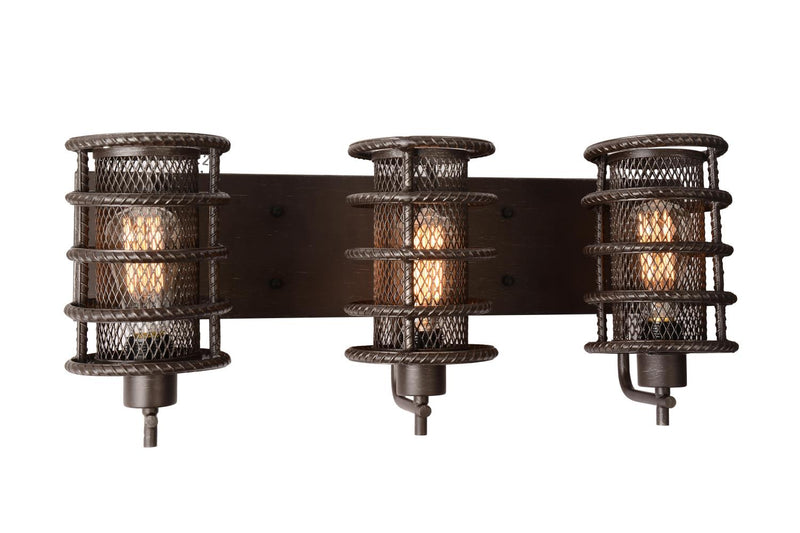 Darya 3 Light Wall Sconce - Brown
