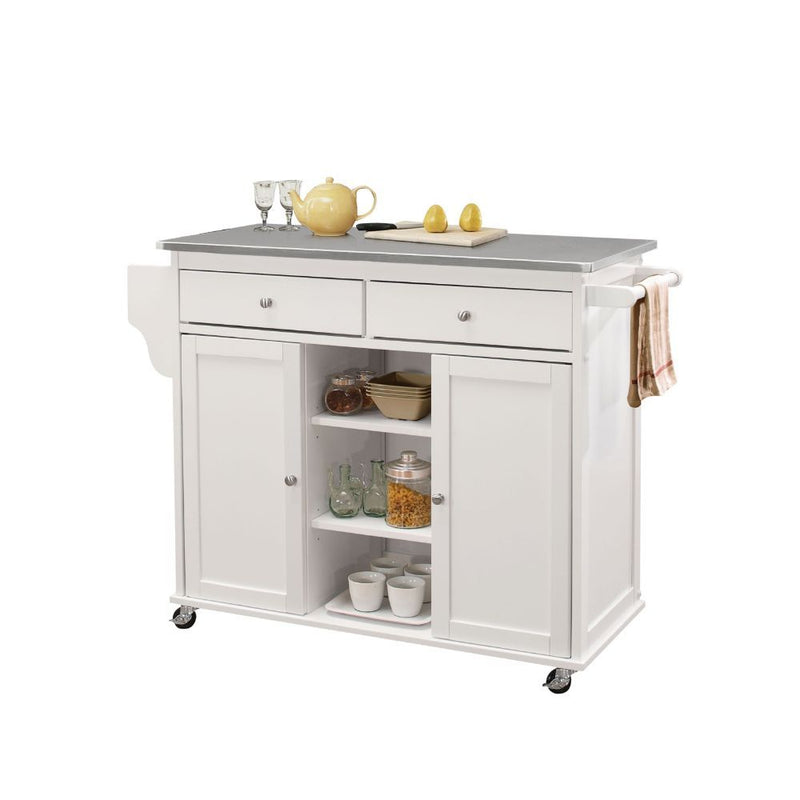 Colvet Kitchen Cart - Stainless Steel