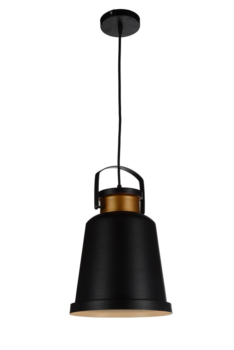 Elisa 1 Light Pendant Light - Black