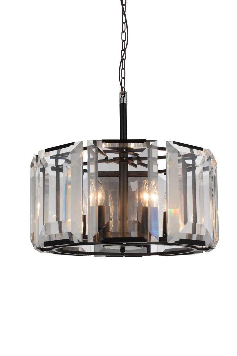 Jacquet 8 Light Chandelier - Black