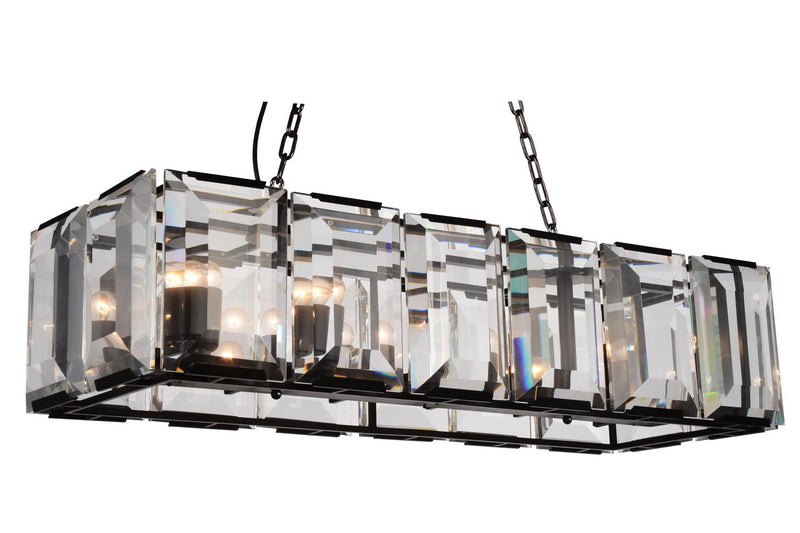 Jacquet 12 Light Chandelier - Black