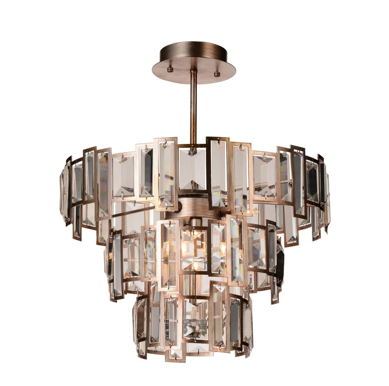 Quida 5 Light Chandelier - Champagne