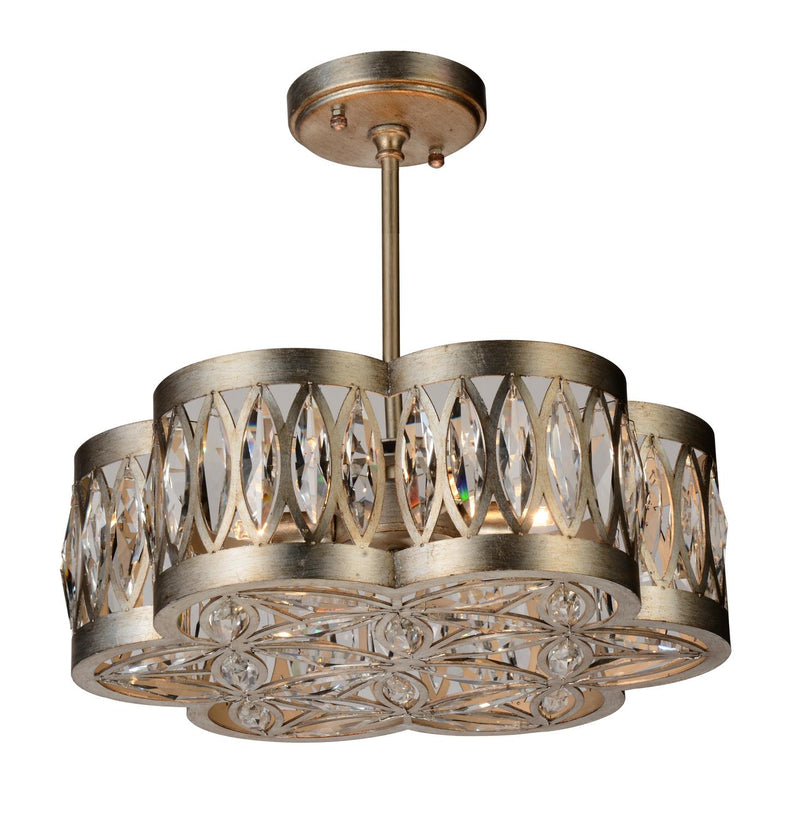 Nova 6 Light Chandelier - Champagne