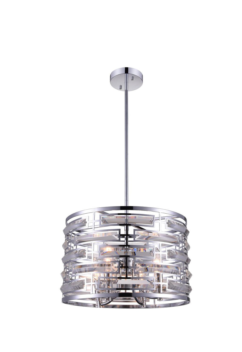 Petia 4 Light Chandelier - Chrome