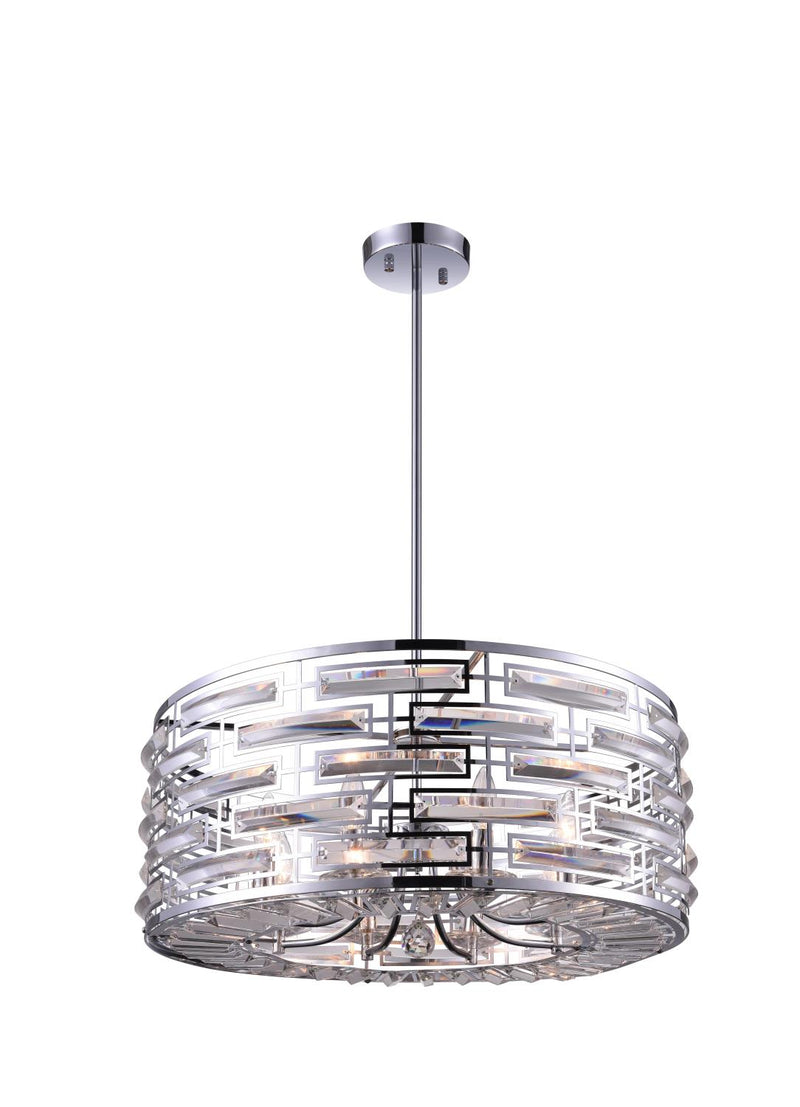 Petia 8 - III Light Chandelier - Chrome