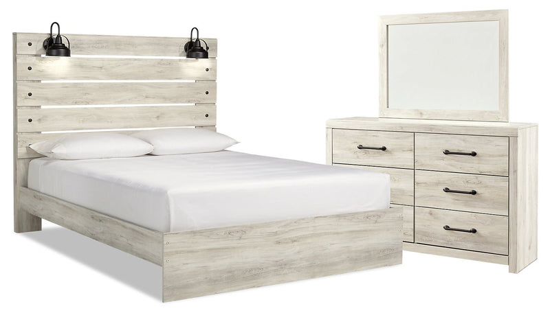Naylon 5-Piece King Bedroom Set - White