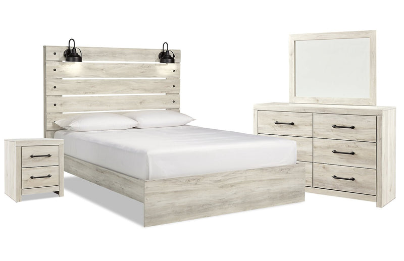Naylon 6-Piece King Bedroom Set - White
