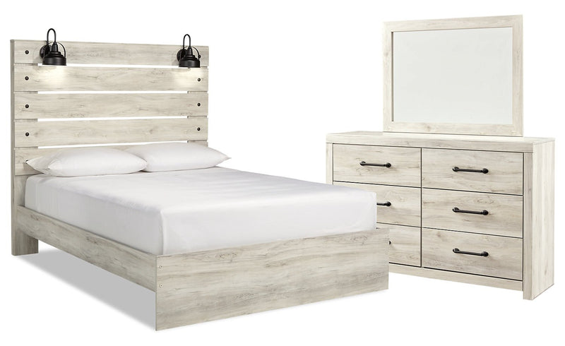 Naylon 5-Piece Queen Bedroom Set - White