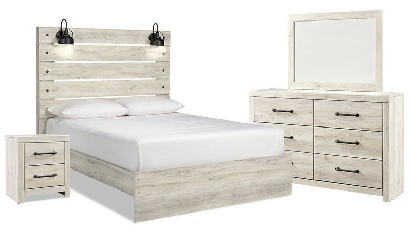 Naylon 6-Piece Queen Bedroom Set - White