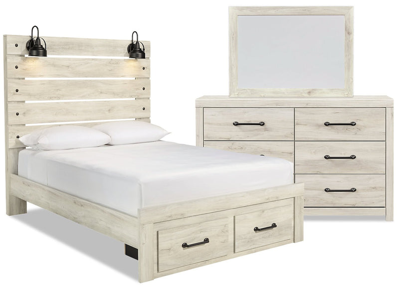 Naylon 5-Piece Queen Storage Bedroom Set - White