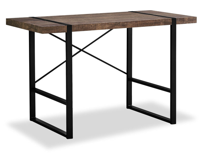 Lisgar Reclaimed Wood Look Desk - Brown