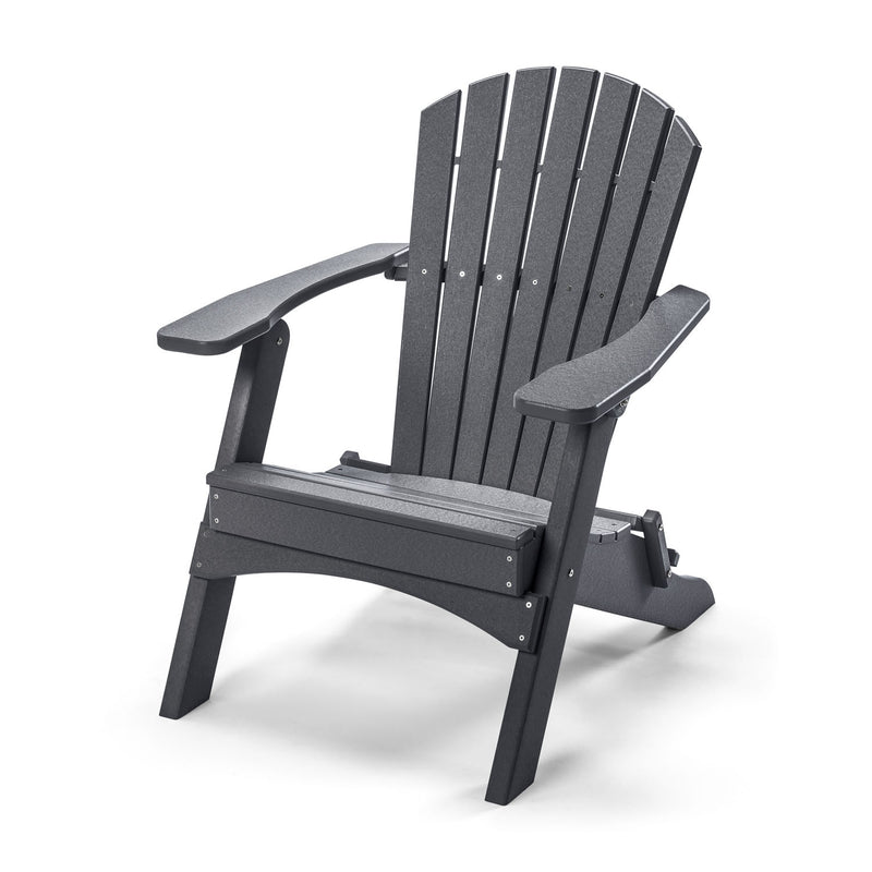 POLY LUMBER Sensual Seaside Folding Chair -Grey