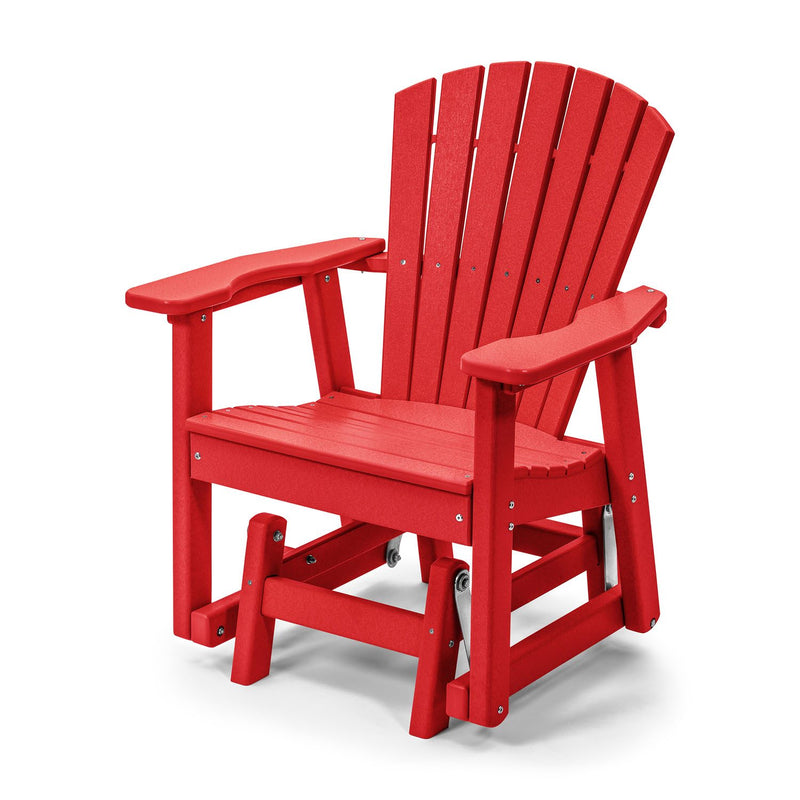 POLY LUMBER Just for Me Glider Bench - Cardinal Red