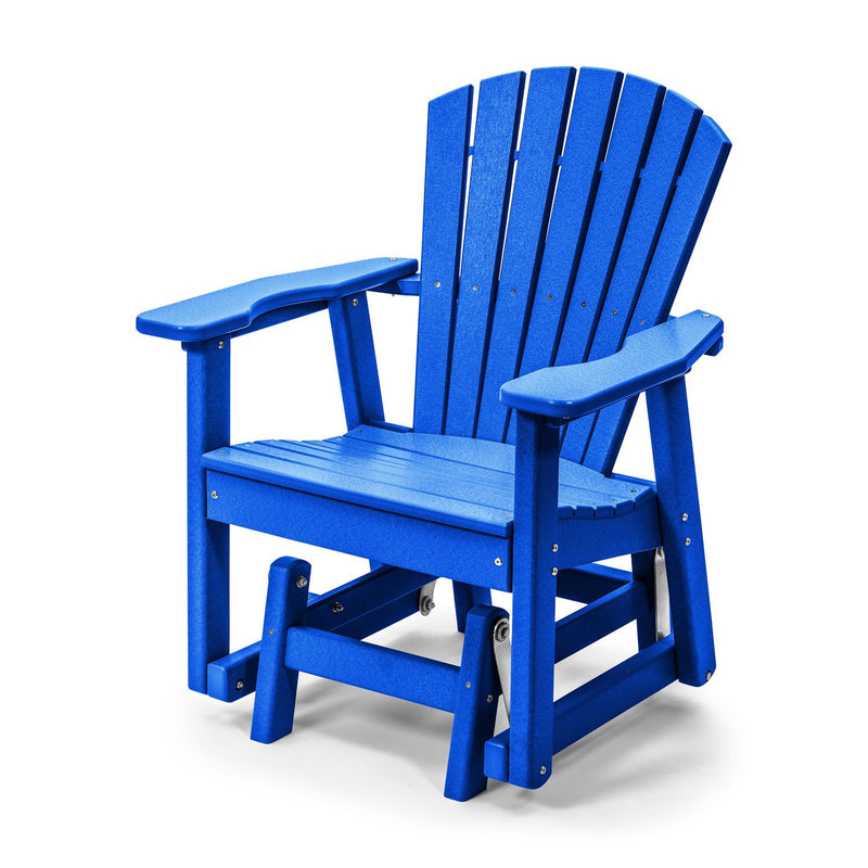 POLY LUMBER Just for Me Glider Bench - Blue
