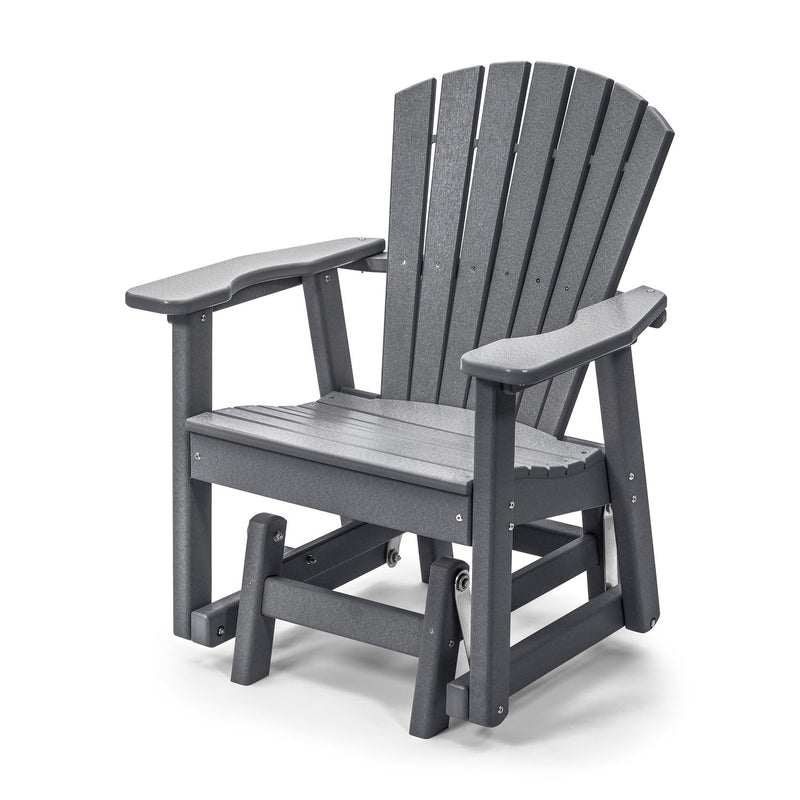 POLY LUMBER Just for Me Glider Bench - Grey
