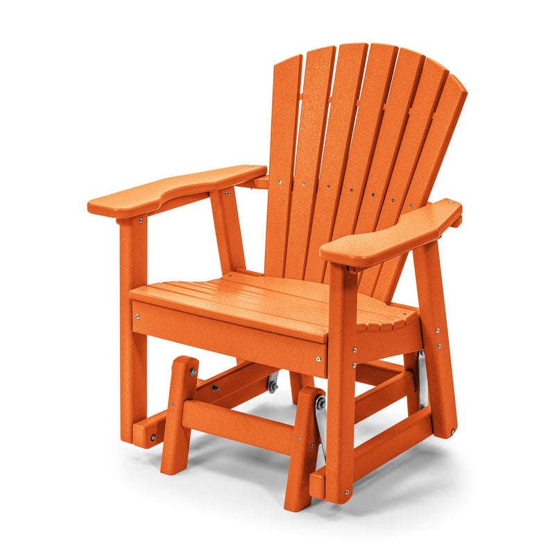 POLY LUMBER Just for Me Glider Bench - Tangerine