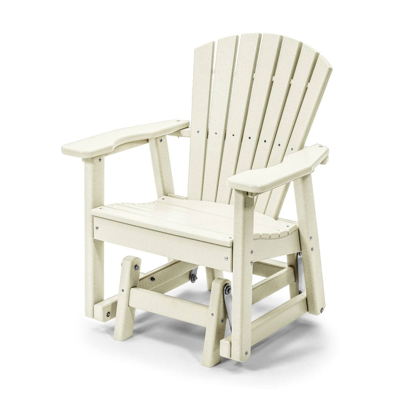 POLY LUMBER Just for Me Glider Bench - White