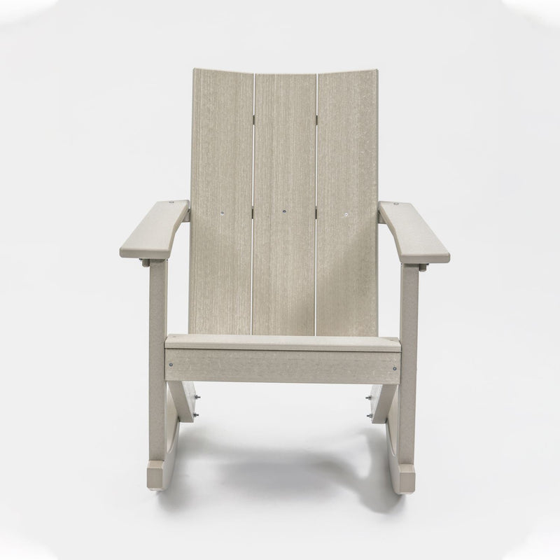 POLY LUMBER Stanhope Outdoor Adirondack Rocking Chair - White