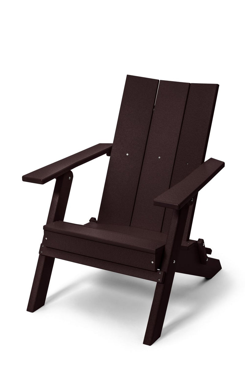 POLY LUMBER Stanhope Outdoor Folding Adirondack Chair - Mocha
