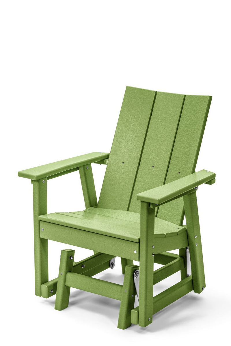 POLY LUMBER Stanhope Outdoor Gliding Chair - Lime Green