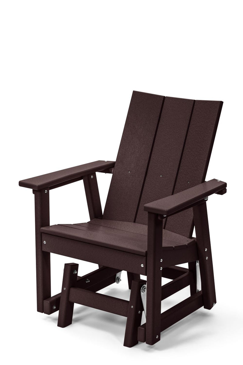 POLY LUMBER Stanhope Outdoor Gliding Chair - Mocha