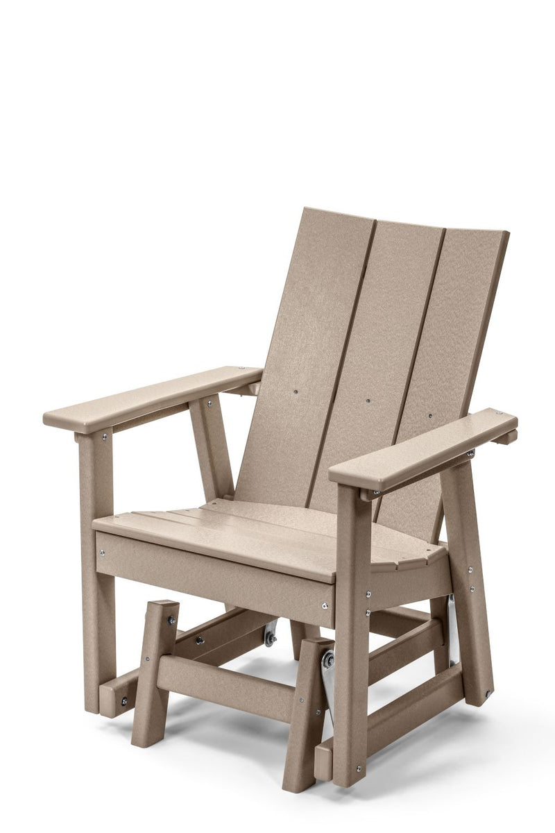 POLY LUMBER Stanhope Outdoor Gliding Chair - Sandstone
