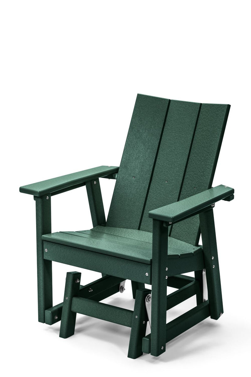 POLY LUMBER Stanhope Outdoor Gliding Chair - Turf Green