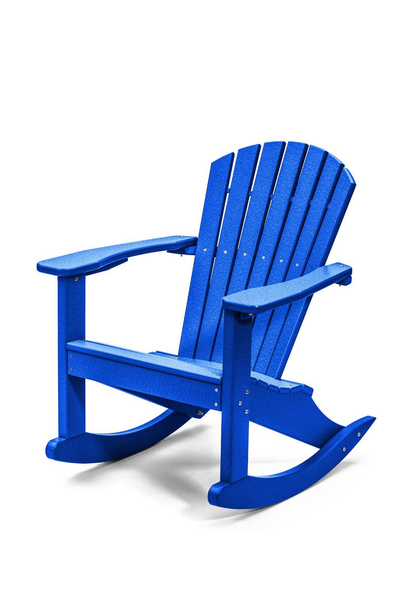 POLY LUMBER Rock n Relax Rocking Chair - Blue