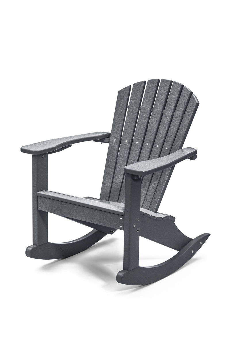 POLY LUMBER Rock n Relax Rocking Chair - Grey
