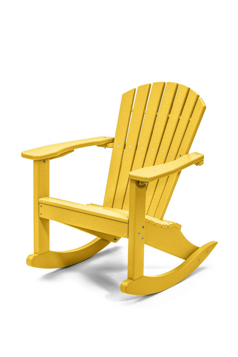 POLY LUMBER Rock n Relax Rocking Chair - Yellow