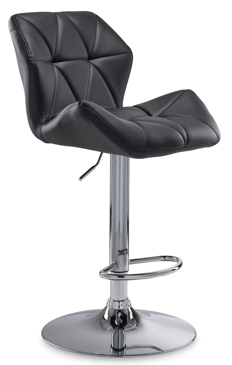 Esme Bar-Height Stool - Black/Chrome