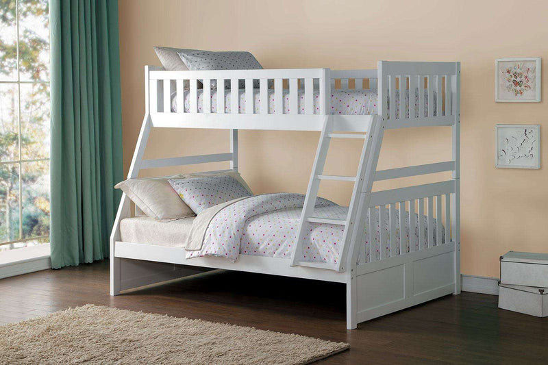 Benny Twin over Full Bunk Bed - White
