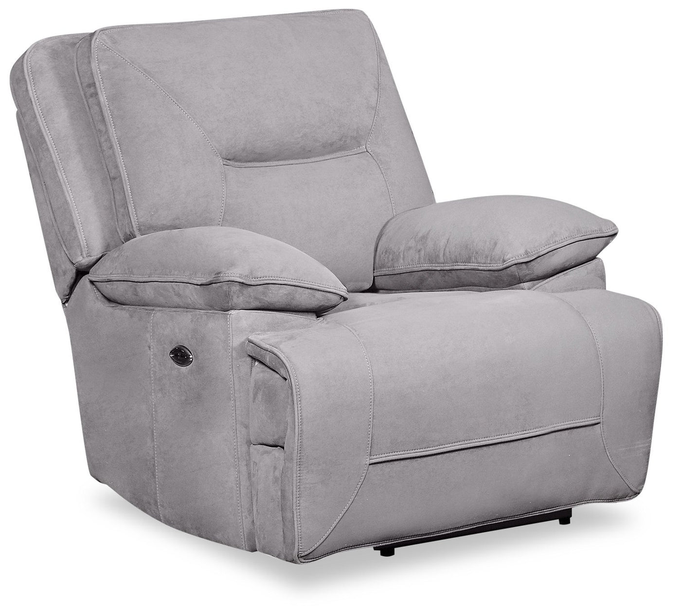 Eva faux suede power recliner sales