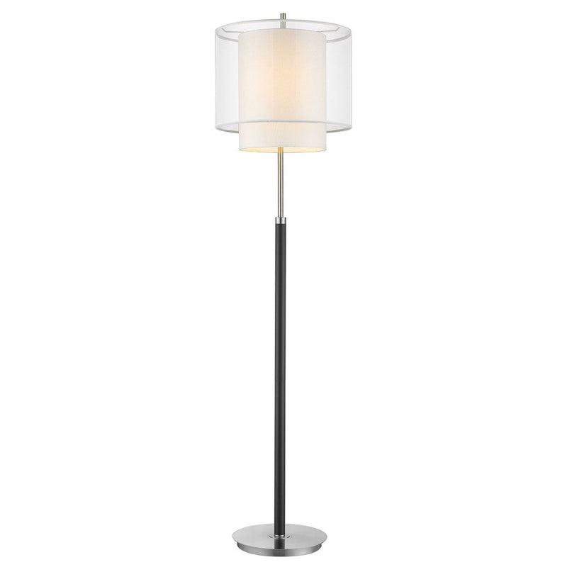 Portree - I Floor Lamp - Espresso/Brushed Nickel