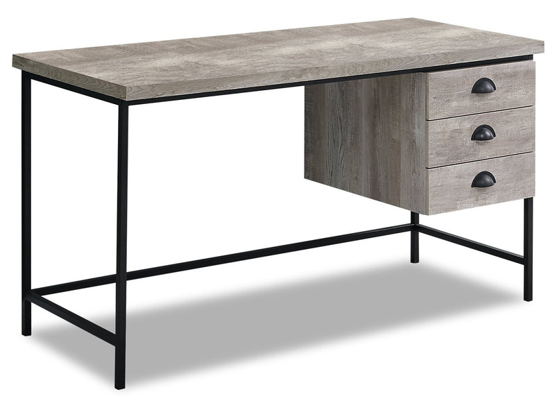 Dysart 55" Reclaimed Wood Look Desk - Taupe