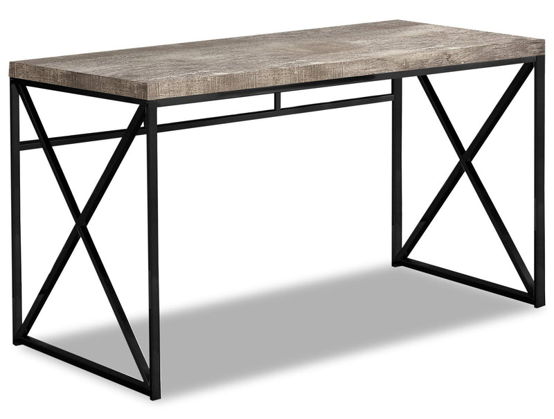 Latour Reclaimed Wood Look Desk - Taupe