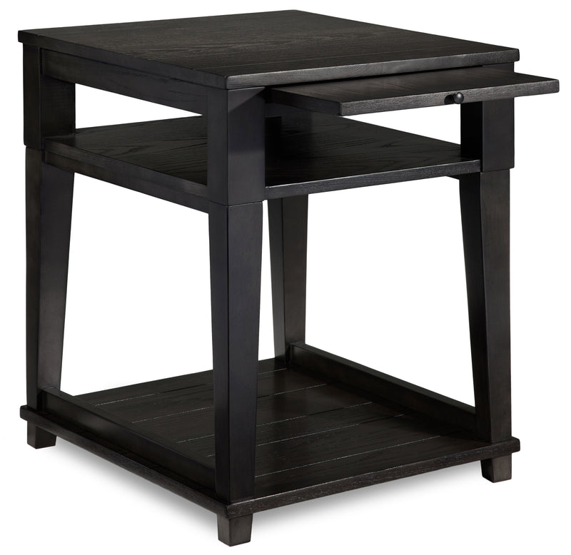 Laken Chairside Table - African Grey